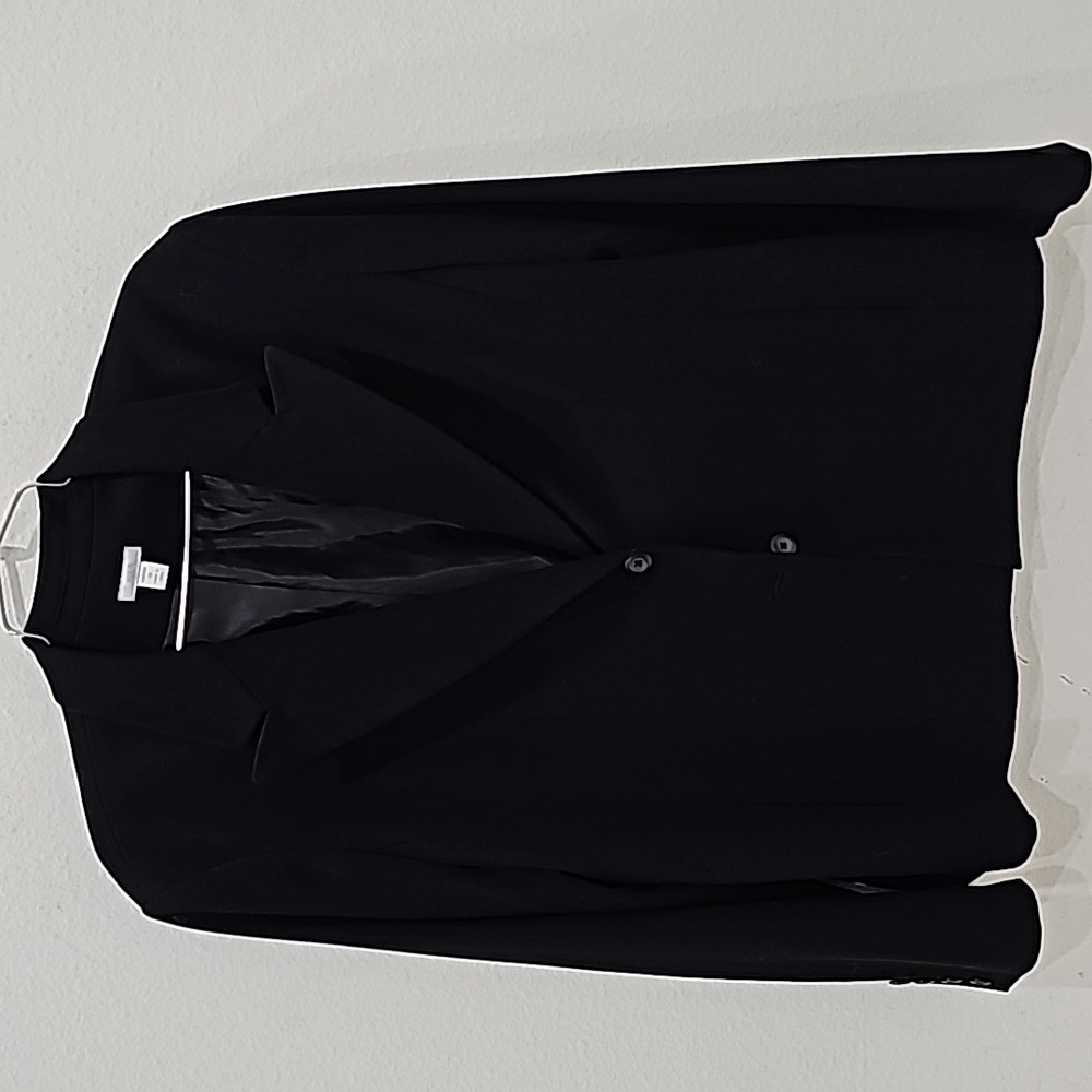 Apt 9 Black Career Women's Blazer, Slide pockets 2 front button closure Size 16